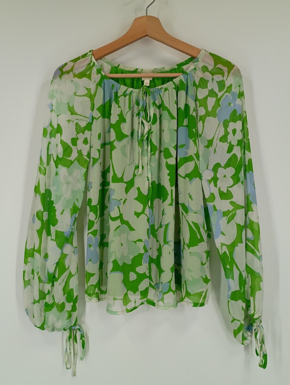 Autres Filles Floral Chiffon Tied Blouse